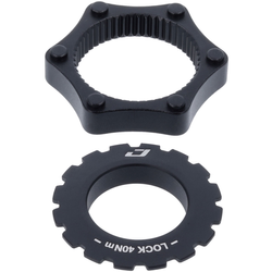 Adapter Centerlock auf 6-Loch, JAGWIRE
für 12-20 mm Achsen
Farbe: Schwarz, VE: 1 St. - Produktbild - 1