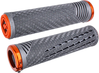 Griffe CF Lock-On Griffe BMX, MTB / 31,5 mm / 135 mm / grau / orange - Produktbild - 1