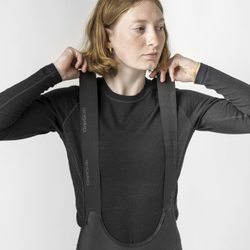Womens Merino Blend Thermo Langarm Unterhemd XS, schwarz XS - Produktbild - 3