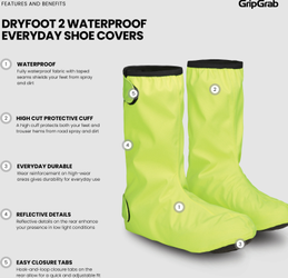 DryFoot 2 Wasserdichte Alltags Überschuhe gelb / S - (38-39) - Produktbild - 16