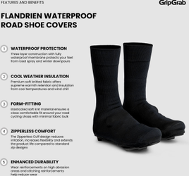 Flandrien Wasserdichte Rennrad Überschuhe L - (42-44) - Produktbild - 9