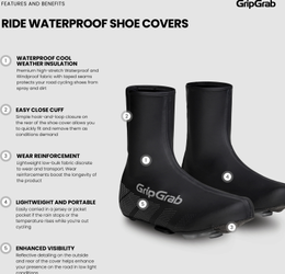Ride Wasserdichte Rennrad Überschuhe XL - (44-45) - Produktbild - 8