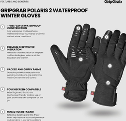 GripGrab Polaris 2 wasserdichte Winter-Fahrradhandschuhe mit PrimaLoft-Isolierung, gelb - Produktbild - 9