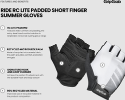 gripgrab-ride-rc-lite-gepolsterte-kurzfinger-sommer-handschuhe-13-21412450.jpg Ride RC Lite Gepolsterte Kurzfinger Sommer Handschuhe schwarz / XL - Produktbild - 12