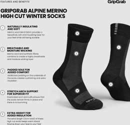 Alpine Merino High Cut Winter Socken M - (41-44) - Produktbild - 8