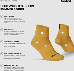 Lightweight SL Short Sommer Socken schwarz / M - (41-44) / kurz - Produktbild - 20