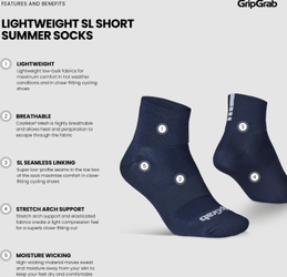 Lightweight SL Short Sommer Socken schwarz / M - (41-44) / kurz - Produktbild - 23