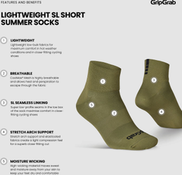 Lightweight SL Short Sommer Socken schwarz / M - (41-44) / kurz - Produktbild - 24