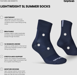 Lightweight SL Regular Cut Sommer Socken navy / S - (38-41) - Produktbild - 9