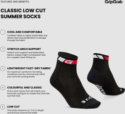 gripgrab-classic-low-cut-sommer-socken-9-21412603-21412603.jpg Classic Low Cut Sommer Socken schwarz / L - (44-47) - Produktbild - 9