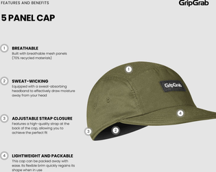 5 Panel Cap olive - Produktbild - 9