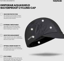 AquaShield Wasserdichte Radmütze S/M - (54-59 cm) - Produktbild - 5