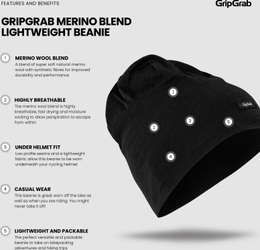 Merino Blend Lightweight Beanie schwarz / S (54-57 cm) - Produktbild - 5