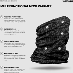 Multifunctional Halstuch schwarz - Produktbild - 9