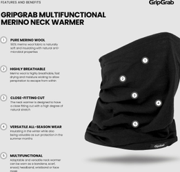 Multifunctional Merino Halstuch navy - Produktbild - 4