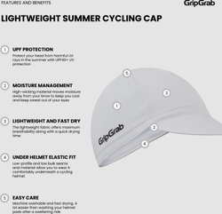 gripgrab-lightweight-sommer-cycling-cap-radmuetze-10-21412646.jpg Lightweight Sommer Cycling Cap Radmütze weiß / M/L - (57-63 cm) - Produktbild - 10