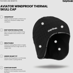 Aviator Winddichte Deep Winter Unterhelm Mütze M (57-60 cm) - Produktbild - 6