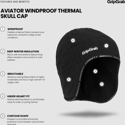 Aviator Winddichte Deep Winter Unterhelm Mütze L (60-63 cm) - Produktbild - 6