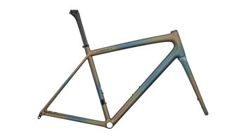 Specialized S-Works Aethos Rahmenset, FACT 12r Carbon, Satin Deep Lake Metallic / Burnt Gold Fades - Produktbild - 1