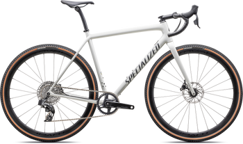 Specialized Crux Expert Gravelbike SRAM Rival XPLR AXS Dune White / Smoke Liquid - Produktbild - 1