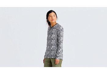 Specialized/Fjällräven Cotton CaliSwe Langarmshirt Damen Basalt / Eggshell Gr. XS - Produktbild - 2