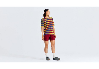 Specialized/Fjällräven Cotton Kurzarm-Shirt gestreift Damen Multi Gr. XS - Produktbild - 1