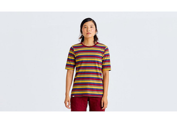 Specialized/Fjällräven Cotton Kurzarm-Shirt gestreift Damen Multi Gr. XS - Produktbild - 2