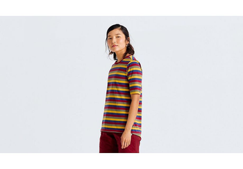 Specialized/Fjällräven Cotton Kurzarm-Shirt gestreift Damen Multi Gr. XS - Produktbild - 3