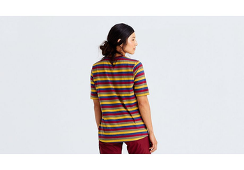 Specialized/Fjällräven Cotton Kurzarm-Shirt gestreift Damen Multi Gr. XS - Produktbild - 4