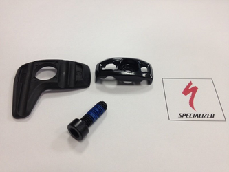 Specialized CBG CABLE CLAMP, 3-CABLE (5/4/4MM) BOLT-ON DOWNTUBE CABLE GUIDE, BOTTOM POSITION, W/ BOLT & RUBBER MAT Black One Size - Produktbild - 1