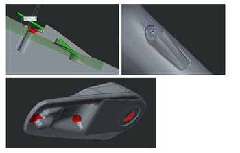 Specialized Abdeckung für den Unterrohr-Zugeinlass am Rennrad, Aluminium, mit 4-mm-Hüllenanschlägen - Produktbild - 1