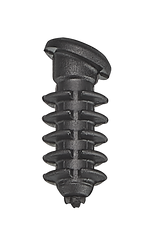 Specialized CBG PLUG, ICR ENTRY/EXIT PORT, RIBBED SOLID RUBBER PLUG - ANGLED TOP, TO FIT 5-6MM HOLE Black One Size - Produktbild - 1