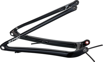 Specialized CHS MY21 EPIC EVO, REAR STAY ASSEMBLY, 29, CARBON, 12X148MM - CARBON / GLOSS BLACK / WHITE One Size - Produktbild - 1