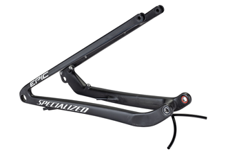 Specialized CHS MY22 SW EPIC, REAR STAY ASSEMBLY, 29, CARBON, 12X148MM - STN GLS CARB BLUMRNO METWHTSIL COLOR RUN Satin/Gloss Carbon/Blue Murano/Metallic White/Silver Color Run One Size - Produktbild - 1
