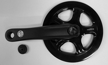 Specialized CRK KIDS, 152MM, L+R ARMS, ALLOY, SQUARE-TAPER, 36T RIVETED RING, 1X8-SPD, BLACK 152mm - Produktbild - 1 Specialized CRK KIDS, 152MM, L+R ARMS, ALLOY, SQUARE-TAPER, 36T RIVETED RING, 1X8-SPD, BLACK 152mm - Produktbild - 1