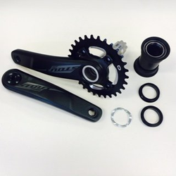 Specialized CRK STOUT, 165MM, CRANKSET, ALLOY, PF30 / 30MM ALY SPINDLE, 76BCD, 30T RING, 1X10-SPD W/ BB Black - Produktbild - 1