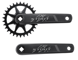 Specialized CRK STOUT, 165MM, L+R ARMS, ALLOY, SQUARE-TAPER, 30T RIVETED RING, 1X10 SPD, BLACK 165mm - Produktbild - 1