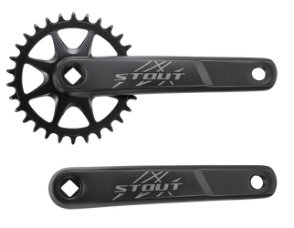 Specialized CRK STOUT, 175MM, L+R ARMS, ALLOY, SQUARE-TAPER, 30T RIVETED RING, 1X10-SPD, BLACK 175mm - Produktbild - 1