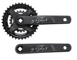 S201600011---0-21417929.png Specialized CRK STOUT, 170MM, L+R ARMS, ALLOY, SQUARE-TAPER, 36/22T RIVETED RINGS, 2X9 SPD, BLACK 170mm - Produktbild - 1