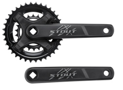 S201600012---0-21417930.png Specialized CRK STOUT, 175MM, L+R ARMS, ALLOY, SQUARE-TAPER, 36/22T RIVETED RINGS, 2X9-SPD, BLACK 175mm - Produktbild - 1