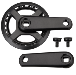 Specialized CRK KIDS, 95MM, L+R ARMS, ALLOY, SQUARE-TAPER, 26T RIVETED RING, SINGLE SPD, W/ CHAINRING GUARD (NO BB) Black 95mm - Produktbild - 1