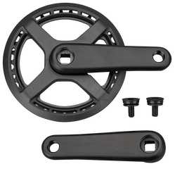 Specialized CRK KIDS, 115MM, L+R ARMS, ALLOY, SQUARE-TAPER, 34T RIVETED RING, SINGLE SPD, W/ CHAINRING GUARD (NO BB) Black 115mm - Produktbild - 1 Specialized CRK KIDS, 115MM, L+R ARMS, ALLOY, SQUARE-TAPER, 34T RIVETED RING, SINGLE SPD, W/ CHAINRING GUARD (NO BB) Black 115mm - Produktbild - 1