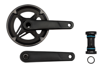 Specialized CRK SAMOX, 165MM, CRANKSET, ALLOY, BSA 24MM SPINDLE, 40T RIVETED RING, 1X11-SPD, W/ BB AND CG (GAC29-017NAP-C45) Black 165mm - Produktbild - 1