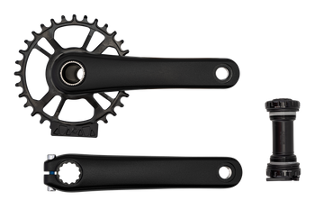 Specialized CRK PW 2-PIECE, 165MM, CRANKSET, ALLOY, BSA 24MM SPINDLE, DM, 32T RING, 1X, 52.7MM CL, W/ BB Black 165mm - Produktbild - 1