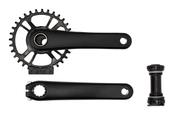 Specialized CRK PW 2-PIECE, 170MM, CRANKSET, ALLOY, BSA 24MM SPINDLE, DM, 32T RING, 1X, 52.7MM CL, W/ BB Black 170mm - Produktbild - 1