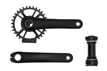 Specialized CRK PW 2-PIECE, 175MM, CRANKSET, ALLOY, BSA 24MM SPINDLE, DM, 32T RING, 1X, 52.7MM CL, W/ BB Black 175mm - Produktbild - 1