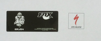 Specialized DCL FOX MY12 EPIC 26/29 IV RESERVOIR LOWER DECAL (024-02-397) One Color One Size - Produktbild - 1
