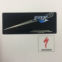 Specialized DCL FOX MY12 SAFIRE IV RESERVOIR LOWER DECAL (024-02-405) One Color One Size - Produktbild - 1