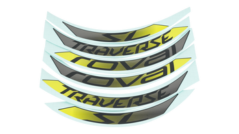 Specialized DCL MY18 ROVAL TRAVERSE SL 650B, 6 DECALS FOR ONE WHEEL - HYPER Hyper Green One Size - Produktbild - 1