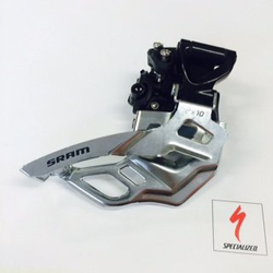 Specialized DER SRAM, FRONT, X7, 2X10, MIDDLE DIRECT MOUNT, BOTTOM PULL, 38T MAX FOR TACO BLADE (00.7618.093.000) Black 2x10 - Produktbild - 1